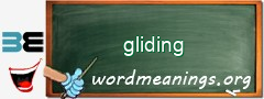 WordMeaning blackboard for gliding